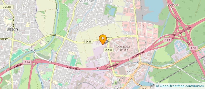 localisation de l'entreprise SCI PITLANE  SAUSHEIM