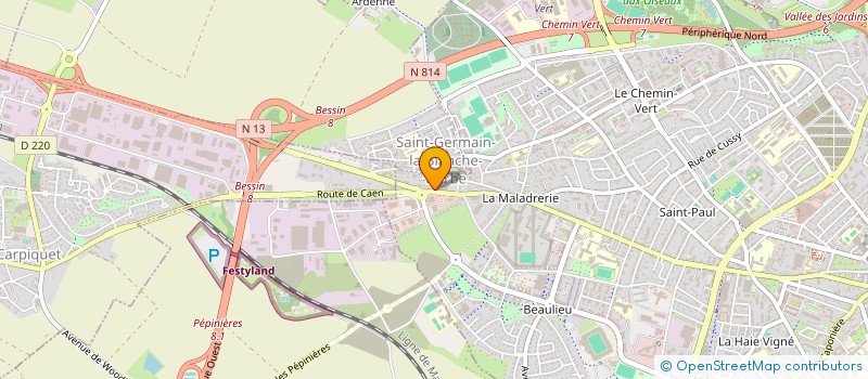 localisation de l'entreprise SCI PITOIS  CAEN