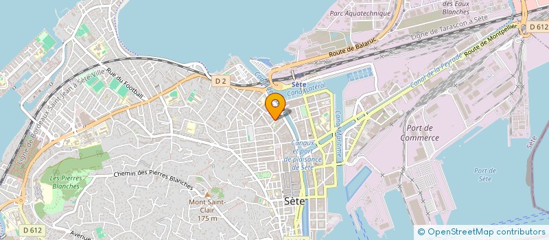 localisation de l'entreprise SCI PITOUT  SETE