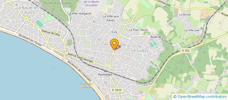 localisation de l'entreprise SCI PITRE GIRARDIN  LA BAULE-ESCOUBLAC
