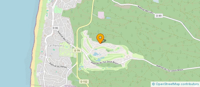 localisation de l'entreprise SCI PITTARD  SEIGNOSSE