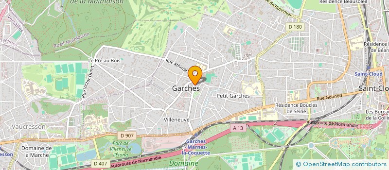 localisation de l'entreprise SCI PIVER à GARCHES