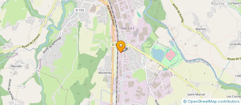 localisation de l'entreprise SCI PIVERTO  RUMILLY