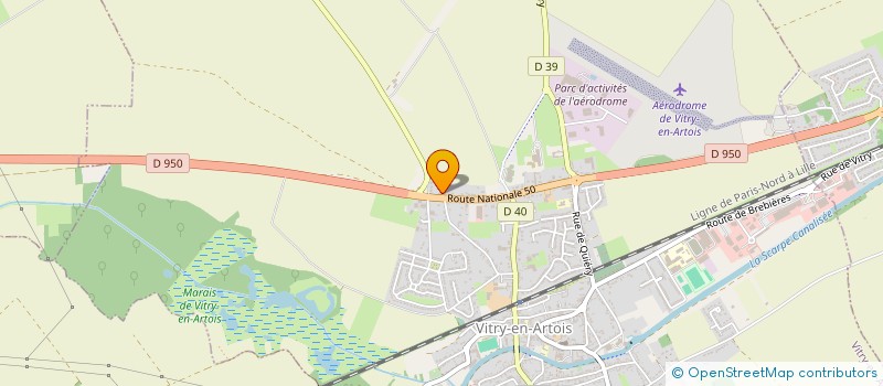 localisation de l'entreprise SCI PIVI 2  VITRY-EN-ARTOIS