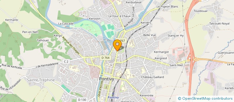 localisation de l'entreprise SCI PIVICH  PONTIVY