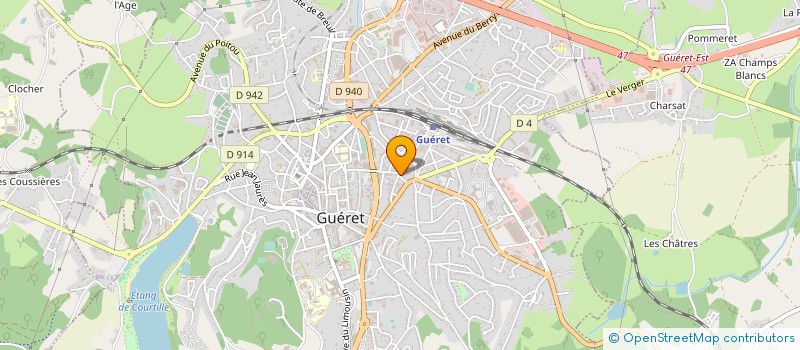 localisation de l'entreprise SCI PIVISEG  GUERET