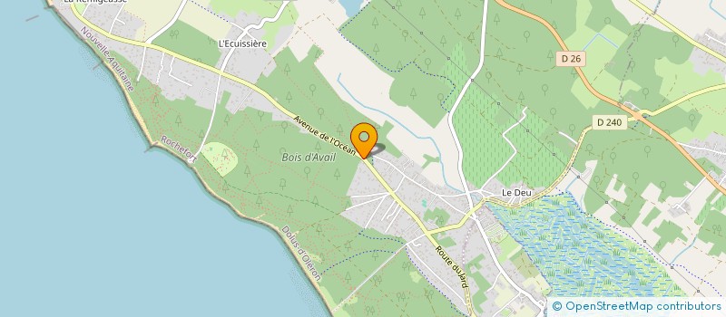 localisation de l'entreprise SCI PIVOINE  DOLUS-D'OLERON