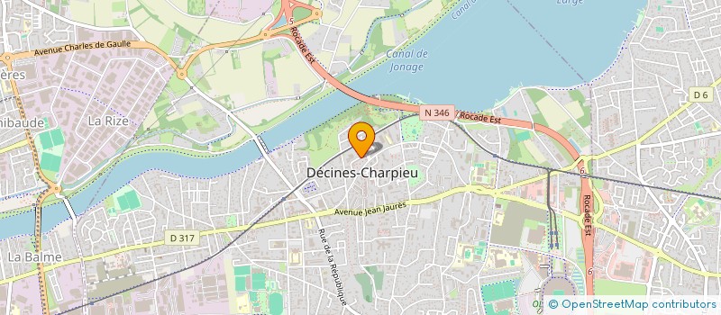 localisation de l'entreprise SCI PIVOINE  DECINES-CHARPIEU