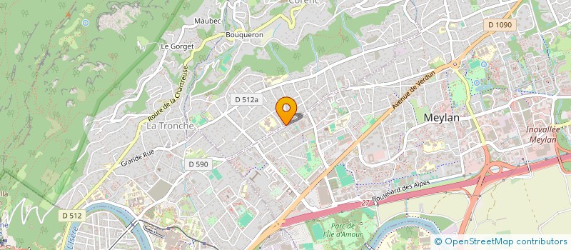 localisation de l'entreprise SCI PIVOINE  CORENC