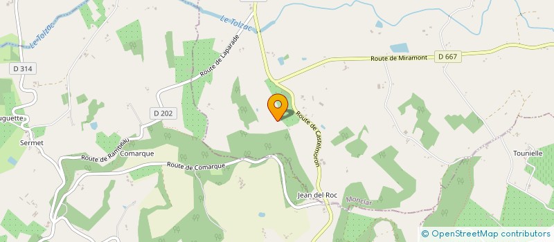 localisation de l'entreprise SCI PIVOINES  MONCLAR