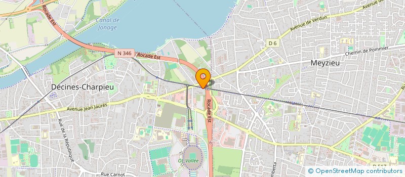 localisation de l'entreprise SCI PIVOL  DECINES-CHARPIEU