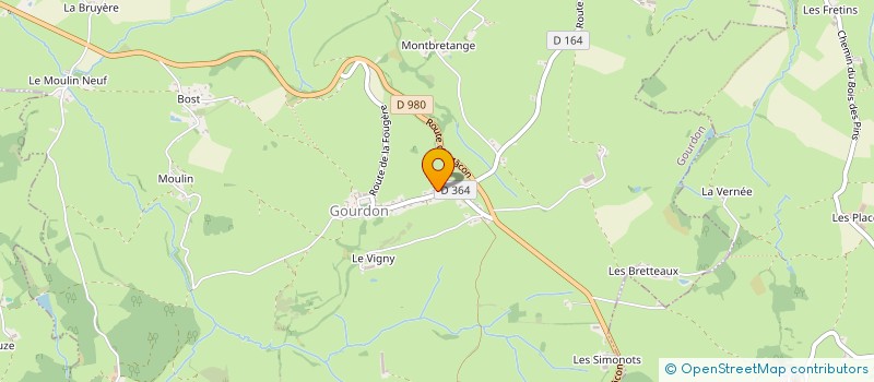 localisation de l'entreprise SCI PIWACK  GOURDON