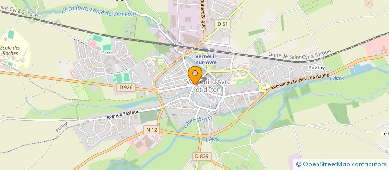 localisation de l'entreprise SCI PIWI  VERNEUIL D'AVRE ET D'ITON