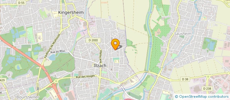 localisation de l'entreprise SCI PIWIB  ILLZACH