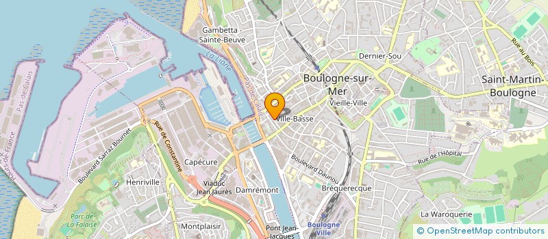 localisation de l'entreprise SCI PIX  BOULOGNE-SUR-MER