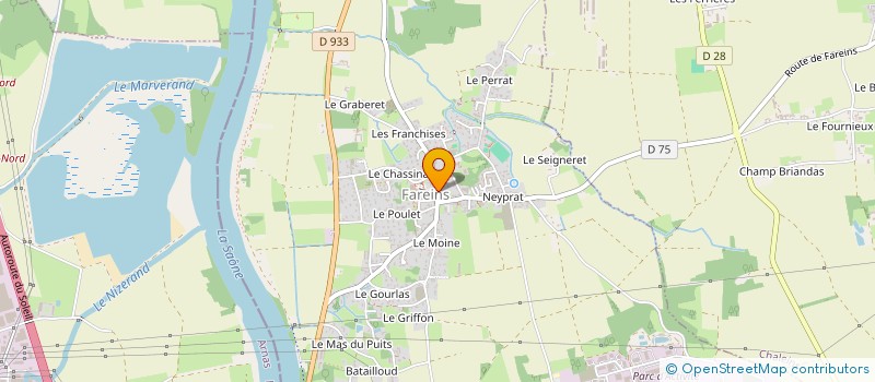 localisation de l'entreprise SCI PIZZETTA  FAREINS