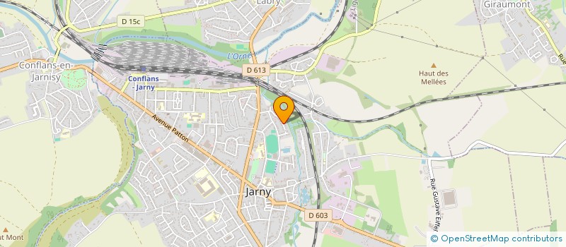 localisation de l'entreprise SCI PJ 16  JARNY