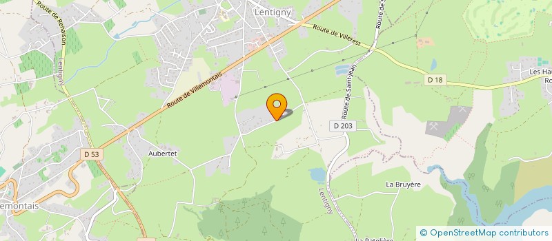 localisation de l'entreprise SCI PJ  LENTIGNY