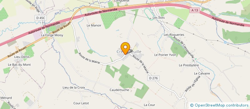 localisation de l'entreprise SCI PJ DU BOU  CRESSEVEUILLE