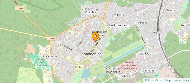 localisation de l'entreprise SCI PJA  FONTAINEBLEAU