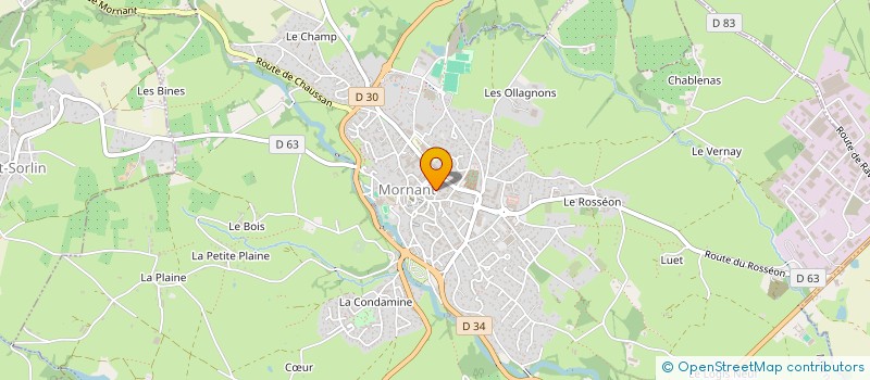 localisation de l'entreprise SCI PJA  MORNANT