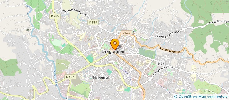 localisation de l'entreprise SCI PJC  DRAGUIGNAN