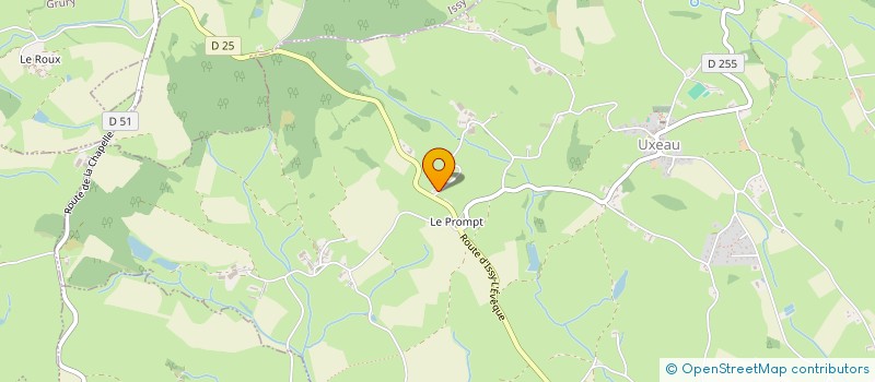 localisation de l'entreprise SCI PJC  UXEAU