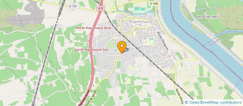 localisation de l'entreprise SCI PJC  ROQUEMAURE