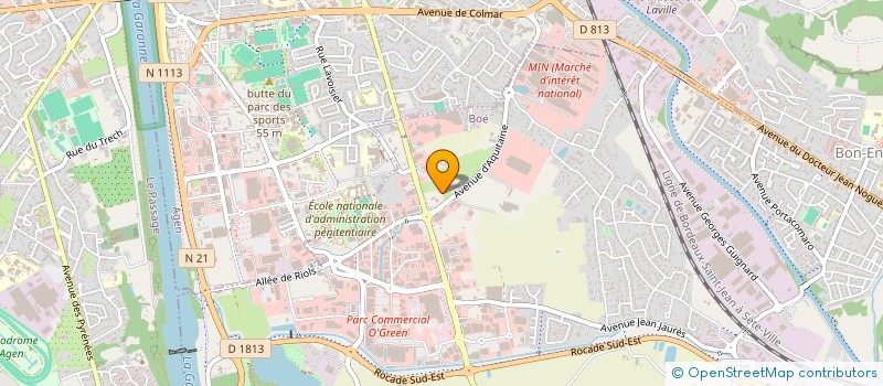 localisation de l'entreprise SCI PJCA  BOE