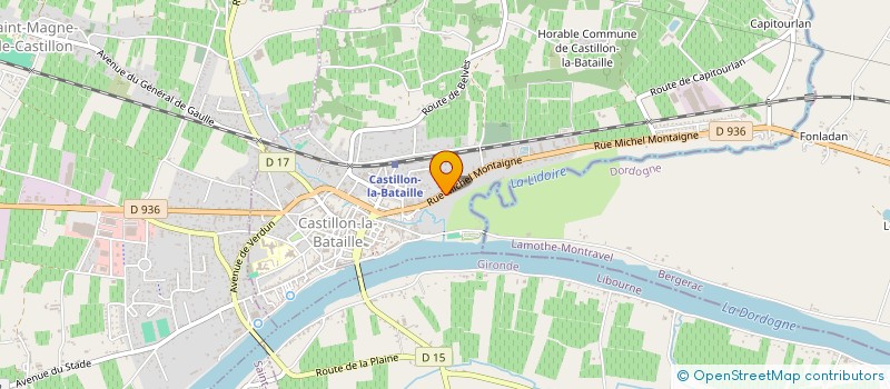 localisation de l'entreprise SCI PJCL  CASTILLON-LA-BATAILLE