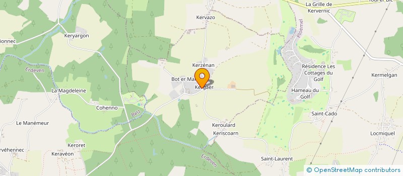 localisation de l'entreprise SCI PJGJ  ERDEVEN