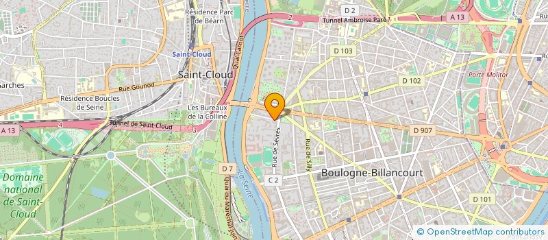 localisation de l'entreprise SCI PJJML à BOULOGNE-BILLANCOURT