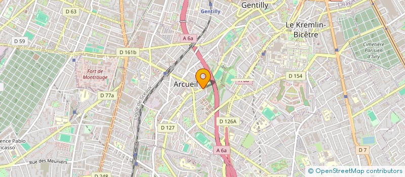 localisation de l'entreprise SCI PJL LEITE  ARCUEIL
