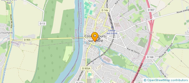 localisation de l'entreprise SCI PJM à COSNE-COURS-SUR-LOIRE