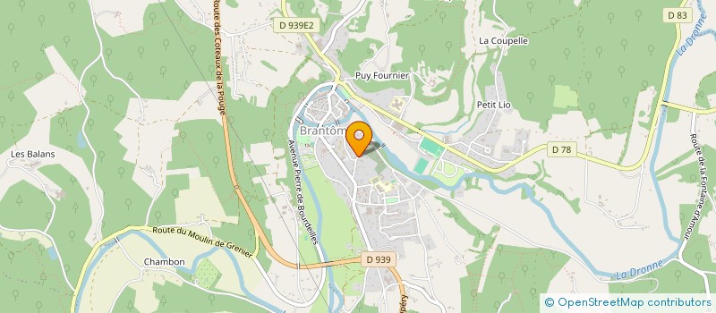 localisation de l'entreprise SCI PJMPZ à BRANTOME EN PERIGORD