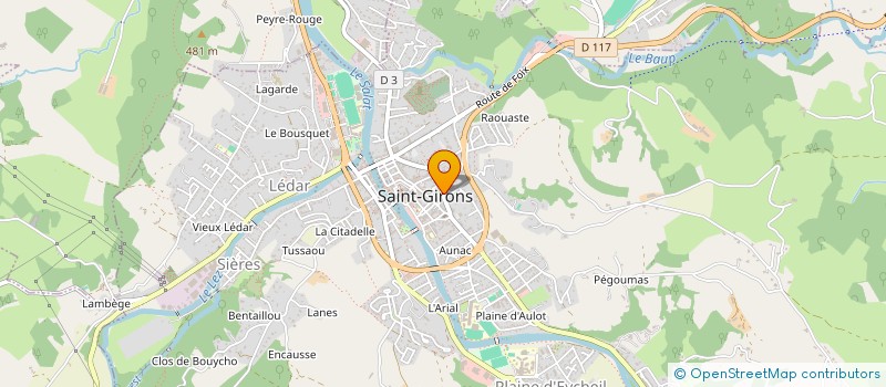 localisation de l'entreprise SCI PJMSTEP à SAINT-GIRONS