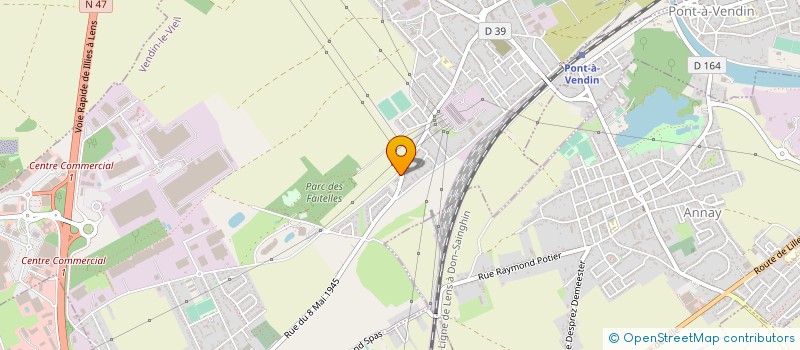 localisation de l'entreprise SCI PJN RUE DES STATIONS  VENDIN-LE-VIEIL