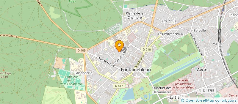 localisation de l'entreprise SCI PJP à FONTAINEBLEAU