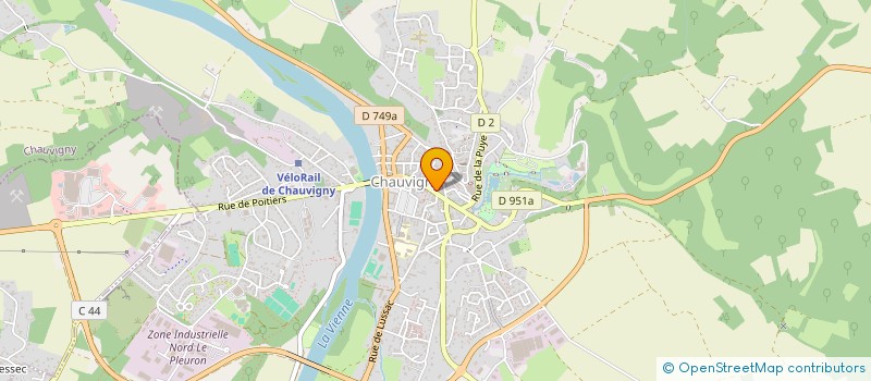 localisation de l'entreprise SCI PJP  CHAUVIGNY