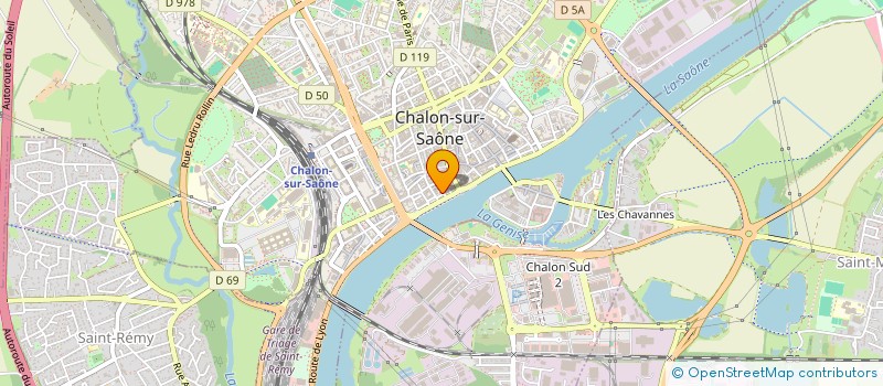 localisation de l'entreprise SCI PJP à CHALON-SUR-SAONE
