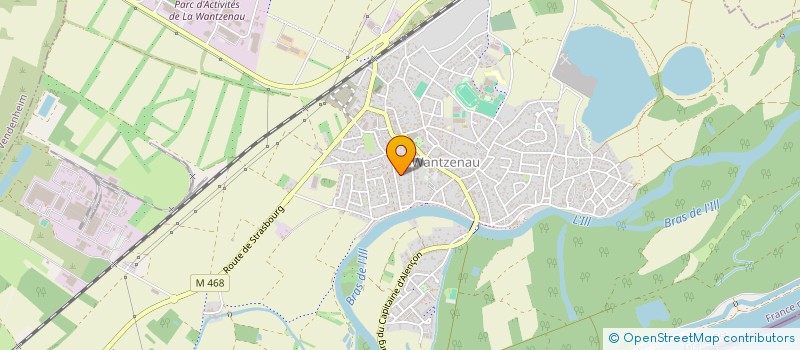 localisation de l'entreprise SCI PJP  LA WANTZENAU