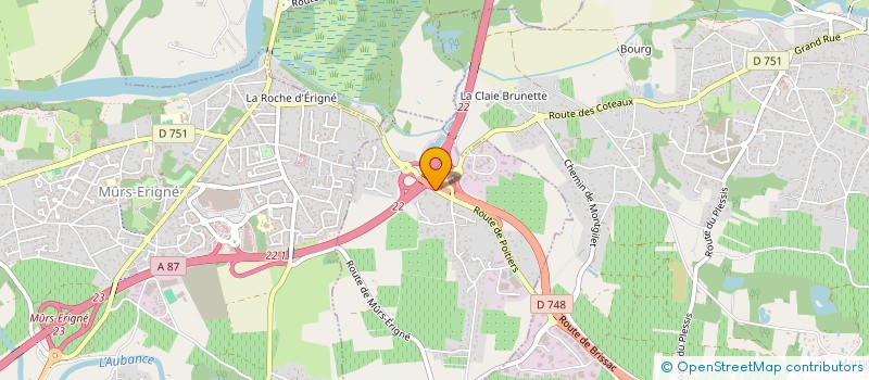 localisation de l'entreprise SCI PJR LANSERRE  LES GARENNES SUR LOIRE