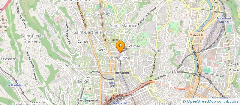 localisation de l'entreprise SCI PJS à NICE