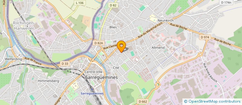 localisation de l'entreprise SCI PK ROSSELLE à SARREGUEMINES
