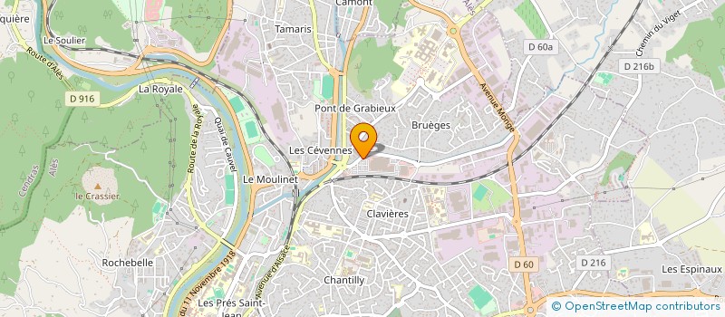 localisation de l'entreprise SCI PKC  ALES