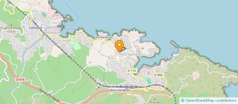 localisation de l'entreprise SCI PKMCK  PORT-VENDRES