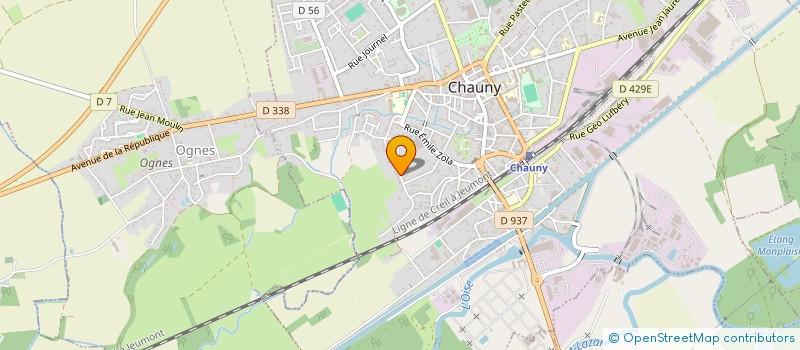 localisation de l'entreprise SCI PL 21 IMMO  CHAUNY