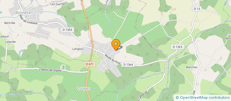 localisation de l'entreprise SCI PL  LOUPES