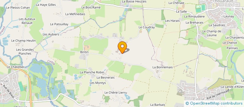 localisation de l'entreprise SCI PL  CINTRE