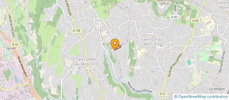 localisation de l'entreprise SCI PL EAU ET LUMIERE  SAINT-CYR-AU-MONT-D'OR